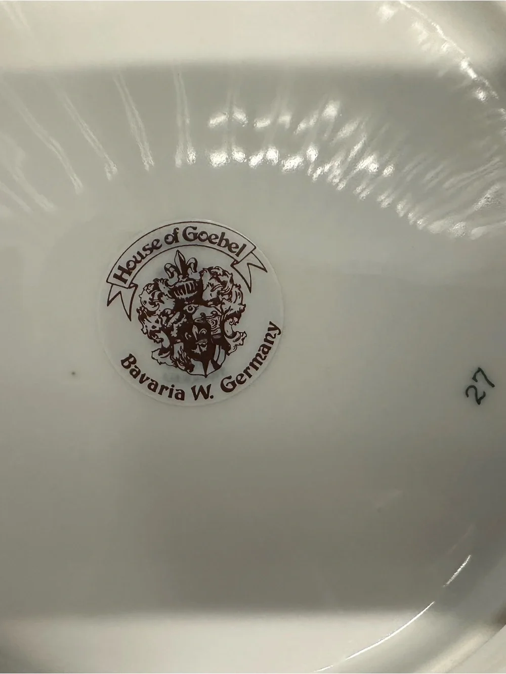 Porcelain Fruit Dessert Plates with Gold Trim - White and Multicolor